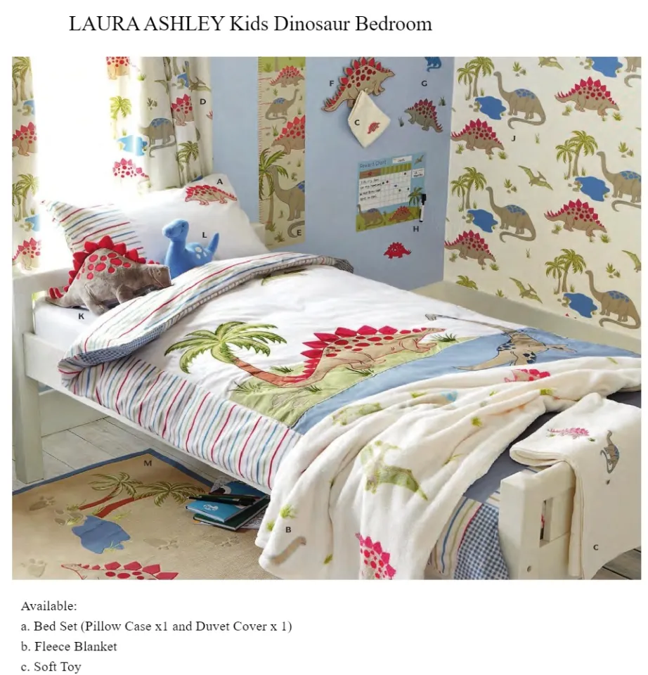 Bedding Laura Ashley Kidswear LAURA ASHLEY Kids Dinosaur Bedroom