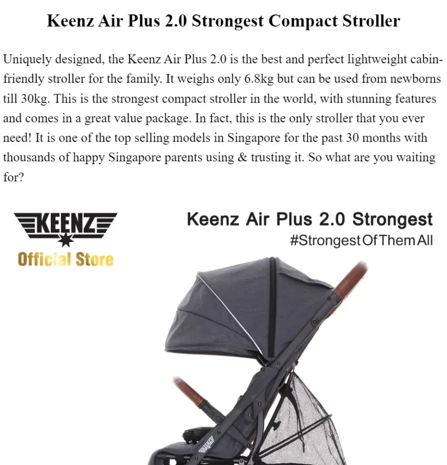 Keenz stroller sales air plus