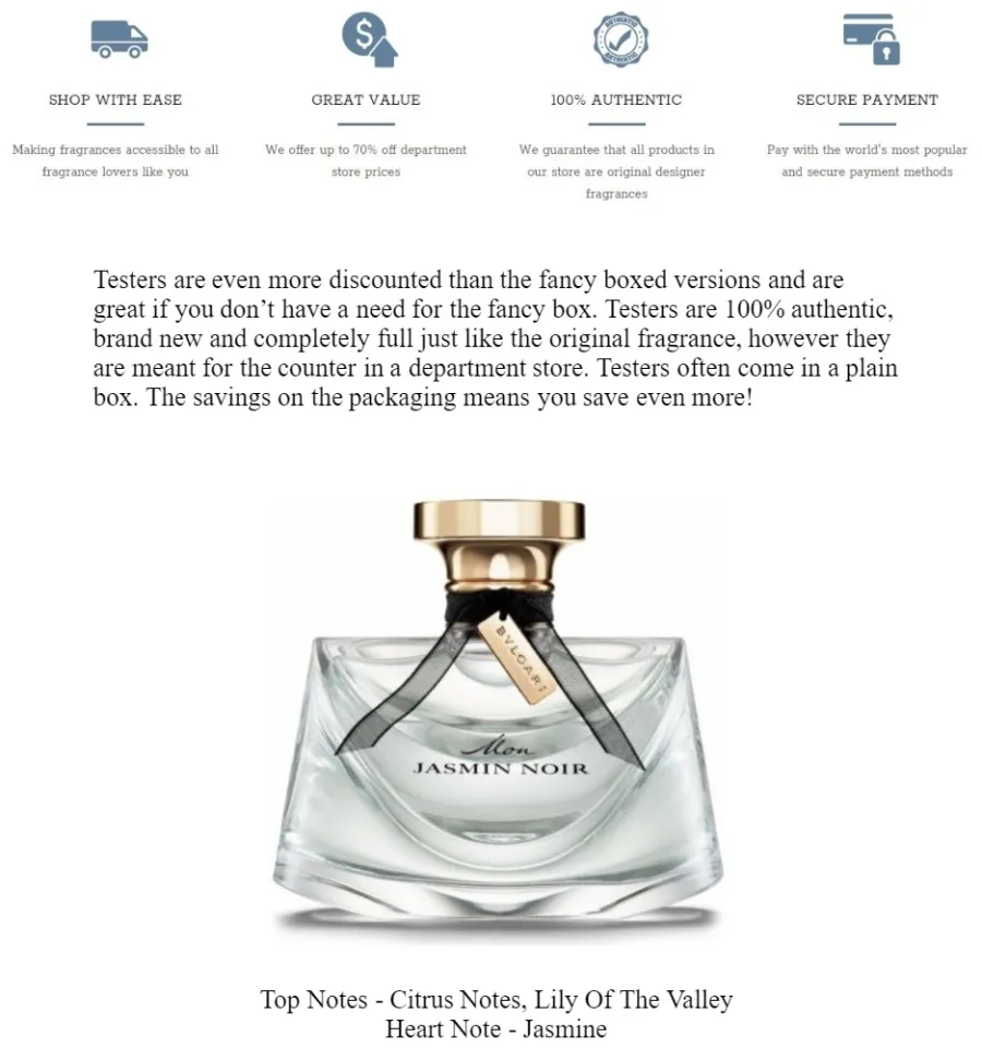Bvlgari Mon Jasmin Noir EDP For Women (75ml Tester) Bulgari