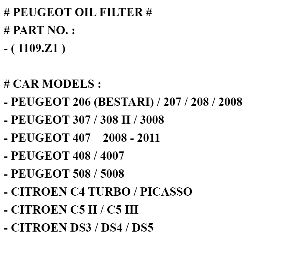 thumbnail image 2 of AMC Oil Filter 2-Pack For Peugeot 107, 206, 207, 208, 307, 308, 2008, 3008 & Citroen Berlingo 2 of 6