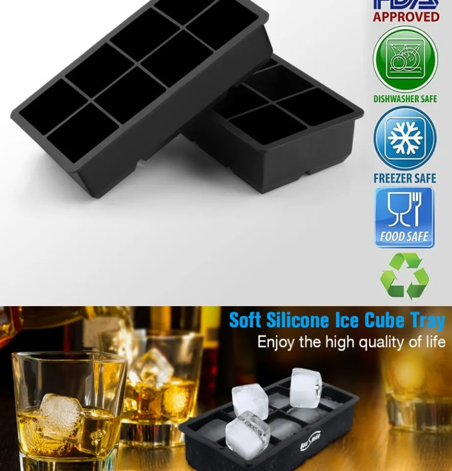 Ice Cube Trays 2 Pack Large Ice Cube Moulds, Large Ice Cube Tray Easy - View #7