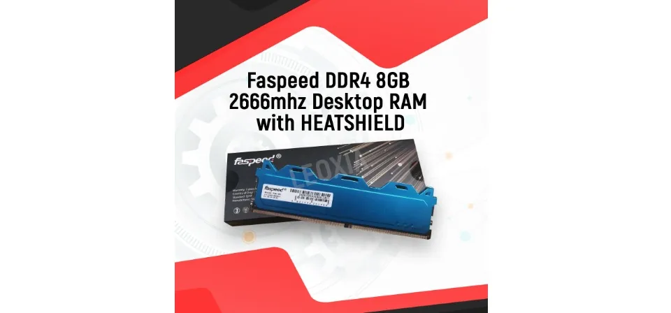 Faspeed DDR4 8GB 2666mhz Desktop RAM with HEATSHIELD Lazada PH
