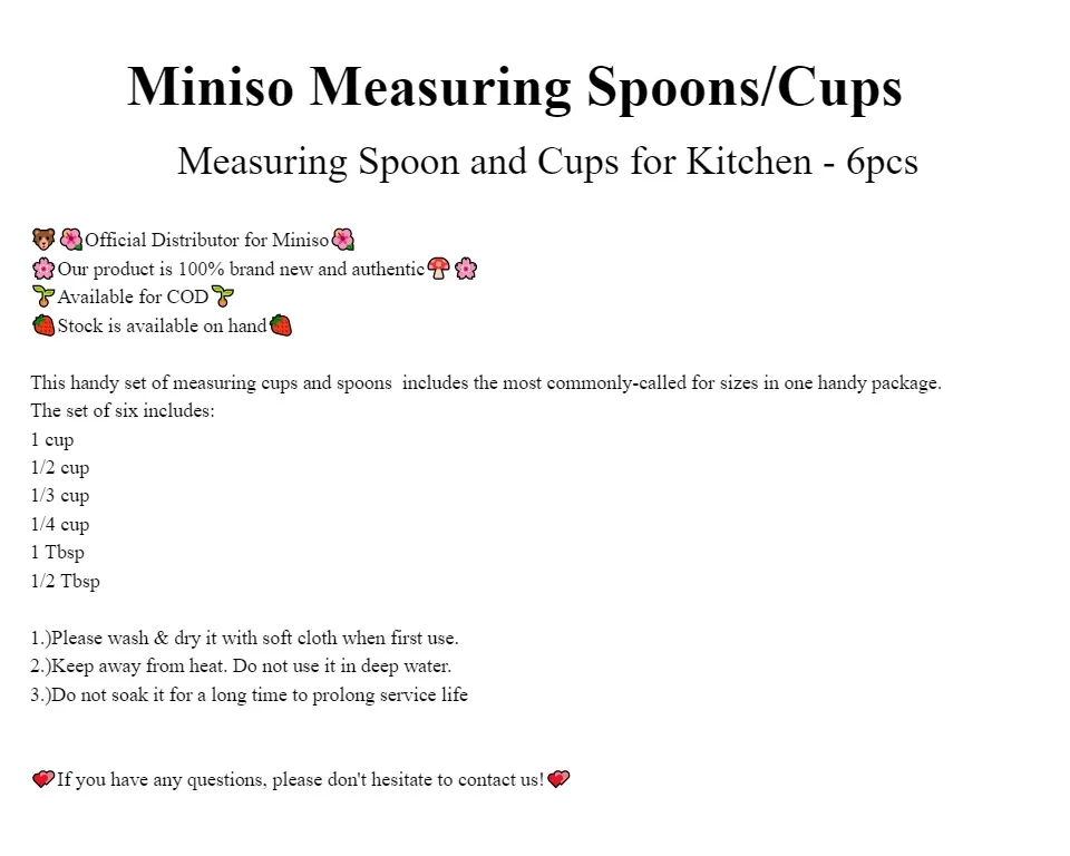 Miniso Kenya - #thoughtfulthursday In order to know what needs a dash more,  you need to start out by measuring in the Kitchen. Here is a perfect tip  for accurate Measurements 