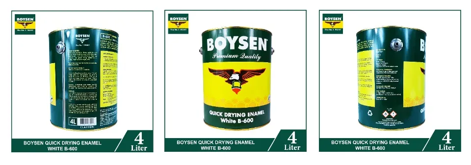 Boysen Quick Dry Enamel White #600 (16 Liters) - Tacloban Ultrasteel  Corporation