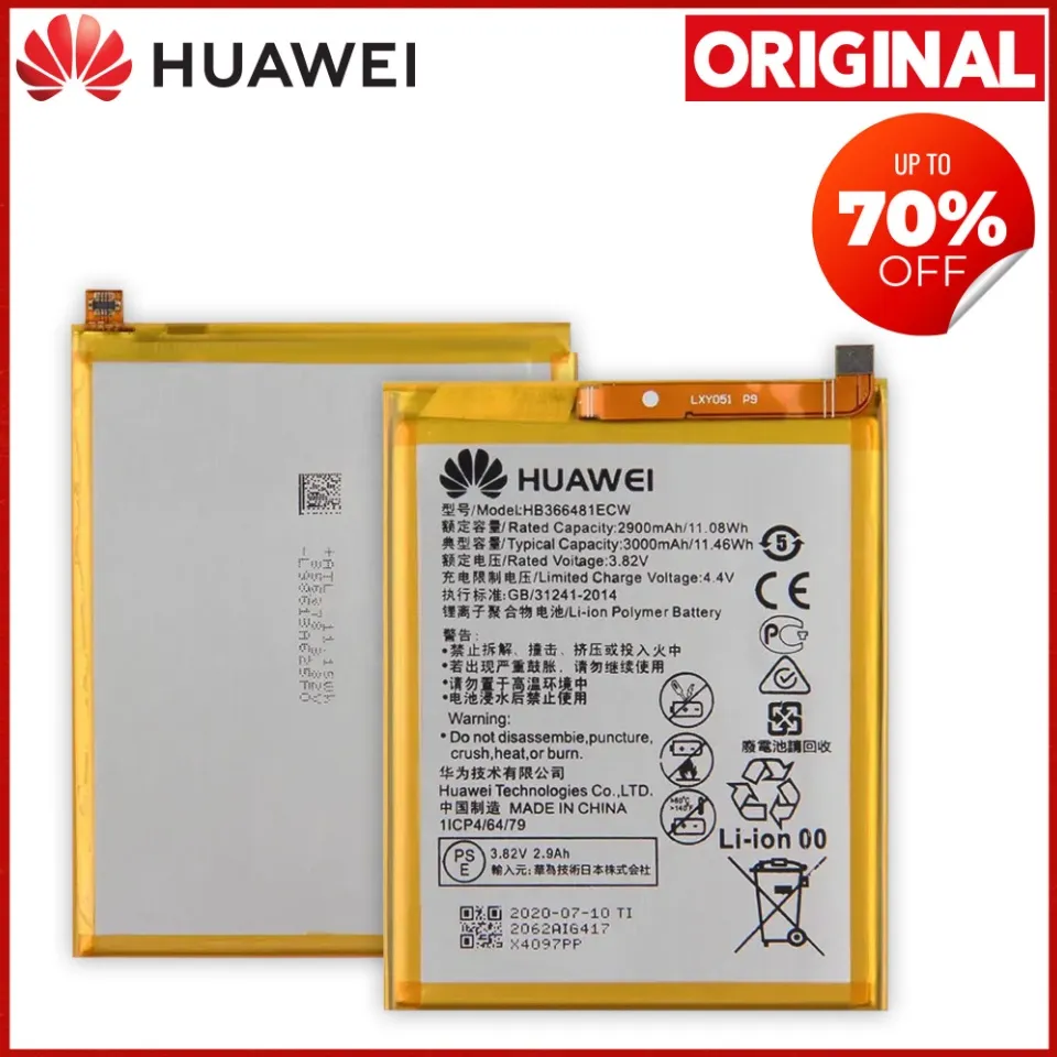 Original Huawei Honor 9 Lite Battery Model HB366481ECW (3000mAh) High  Quality Phone Battery, Perfect Flash | Lazada PH