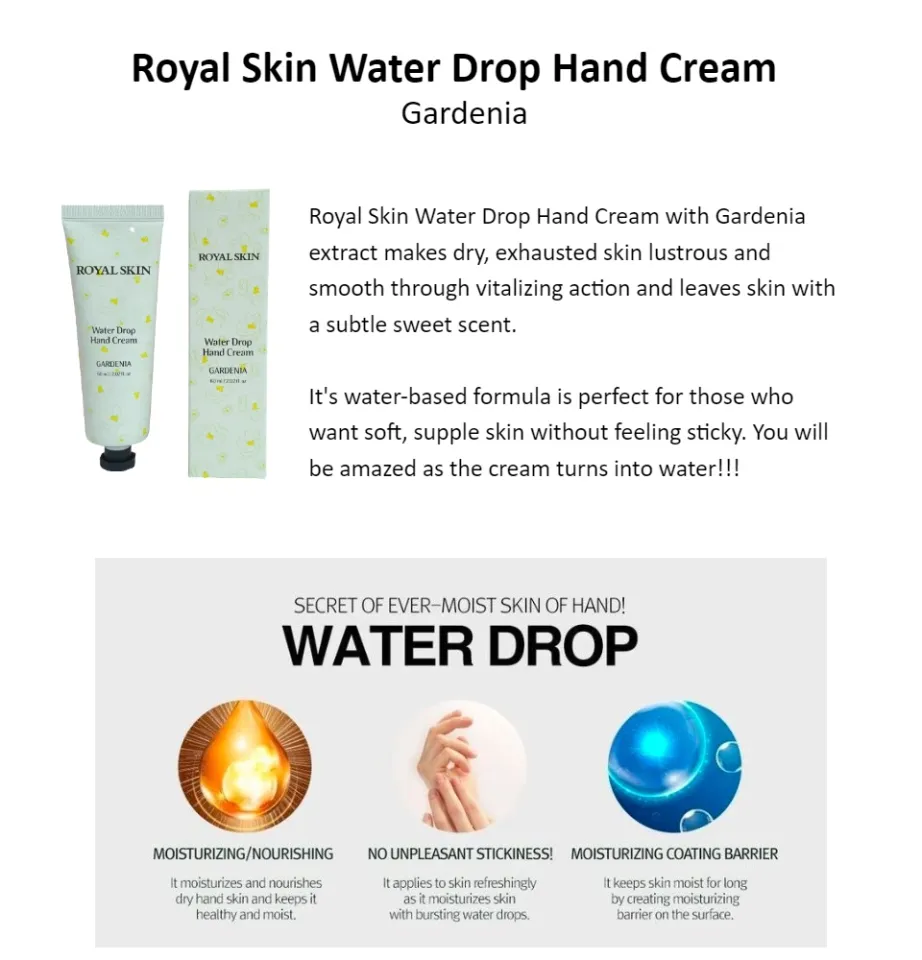 LoveforBeauty] Royal Skin Water Drop Hand Cream (Gardenia