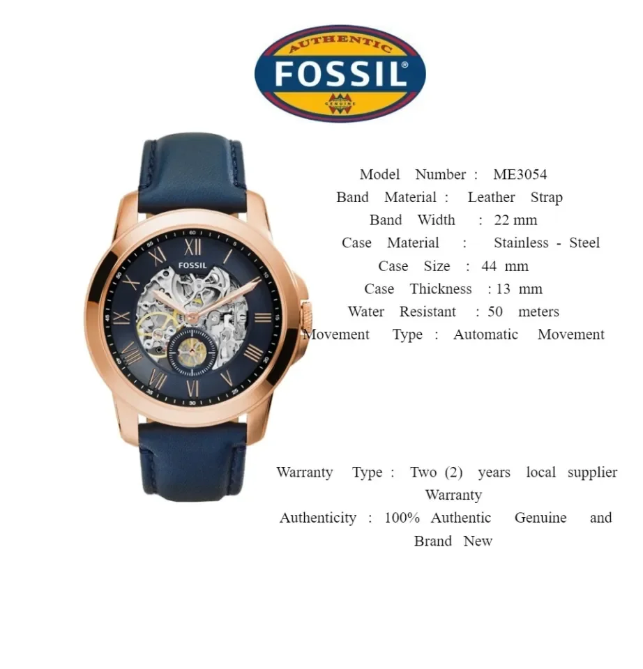 Fossil grant me3054 sale