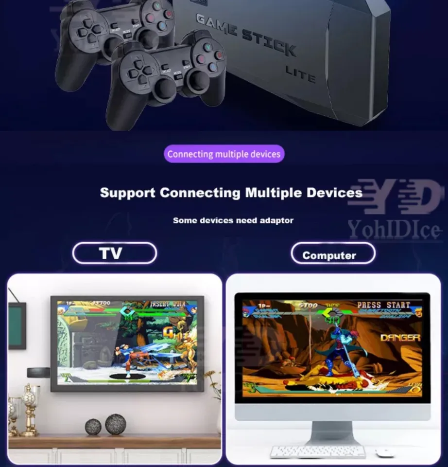 COD 15000+ games TV Game Stick HD Video Game Console 2.4G Double Wireless  Controller Game Stick Lite 4K 15000 games Retro PS1 GBA SFC TV Game Player  | Lazada PH