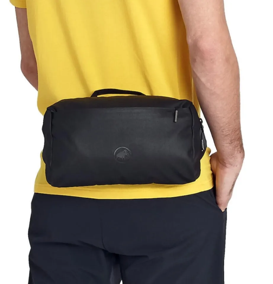 MAMMUT Seon 2-Way Waistpack -Versatile and spacious hip bag (Black
