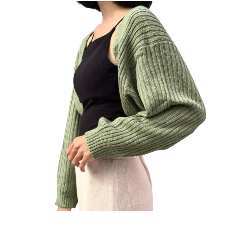 BOLERO KNIT CROPE/ OUTER RAJUT WANITA PENDEK/ CARDIGAN RAJUT CROP