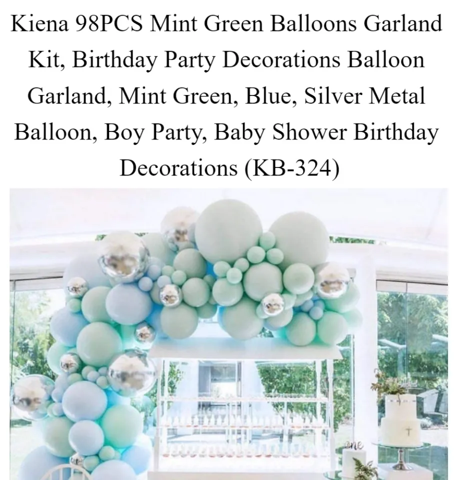 Balloon Garland Baby Shower Decorations Boy Amazon 134 Pc Teddy