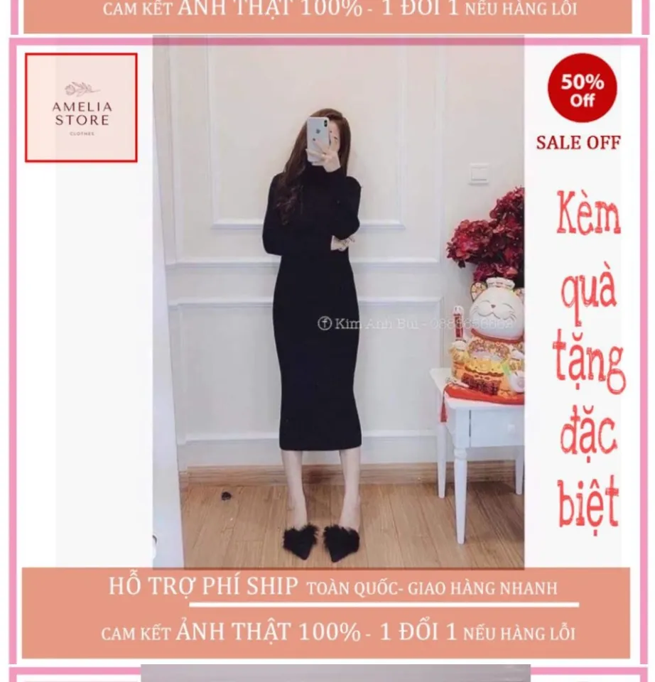 KÈM ẢNH THẬT) Set váy len tăm cổ lọ mix áo khoác lông túi hộp mùa đông Hàn  Quốc | Shopee Việt Nam