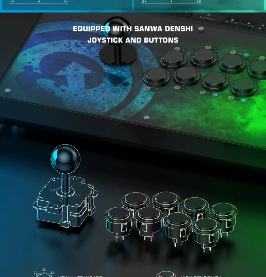 その他 GAMESIR C2 UNIVERSAL ARCADE FIGHTSTICK Amazon.com: GameSir C2 Arcade Fightstick Fight Stick