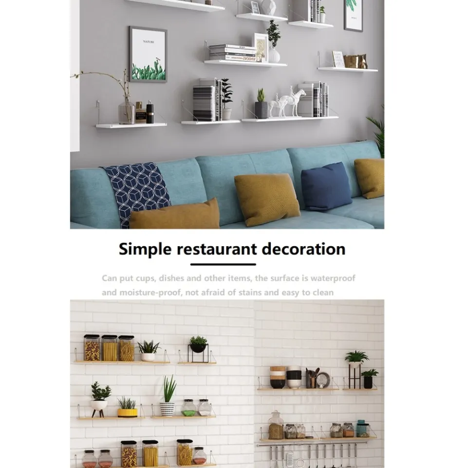 Multifunctional Wall Mounted Ledge Floating Shelf Photo Frame