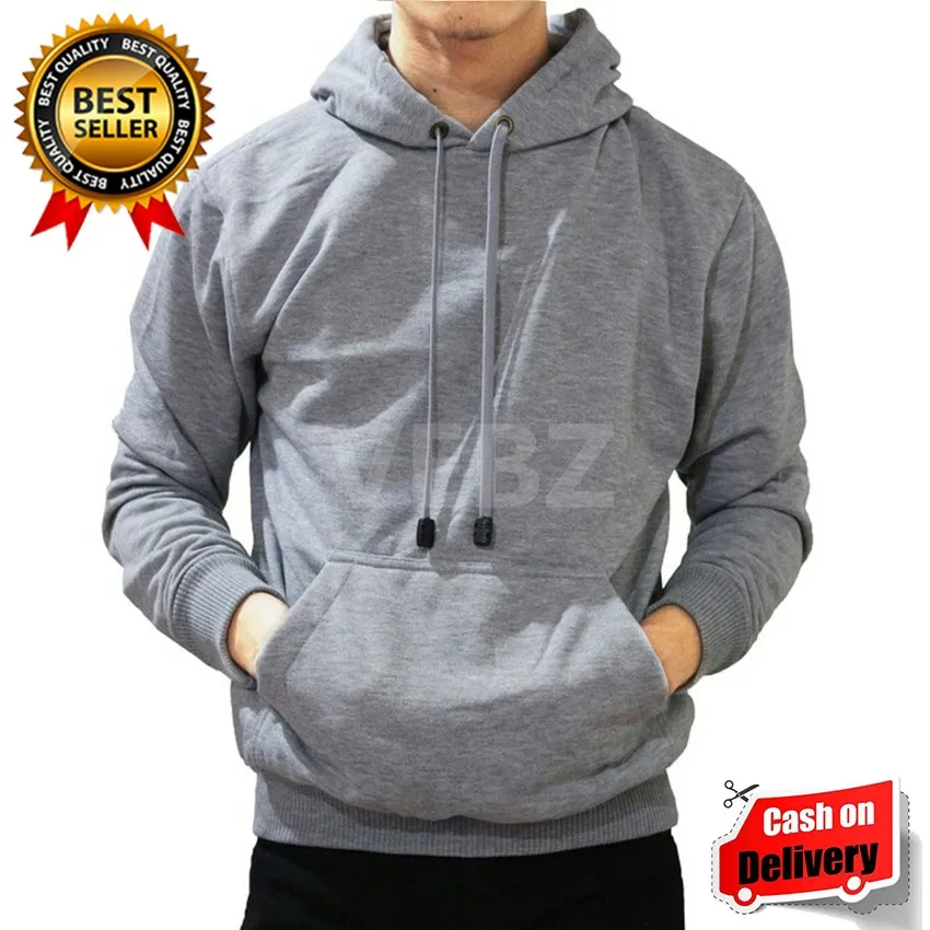 Jaket hoodie hot sale abu abu polos