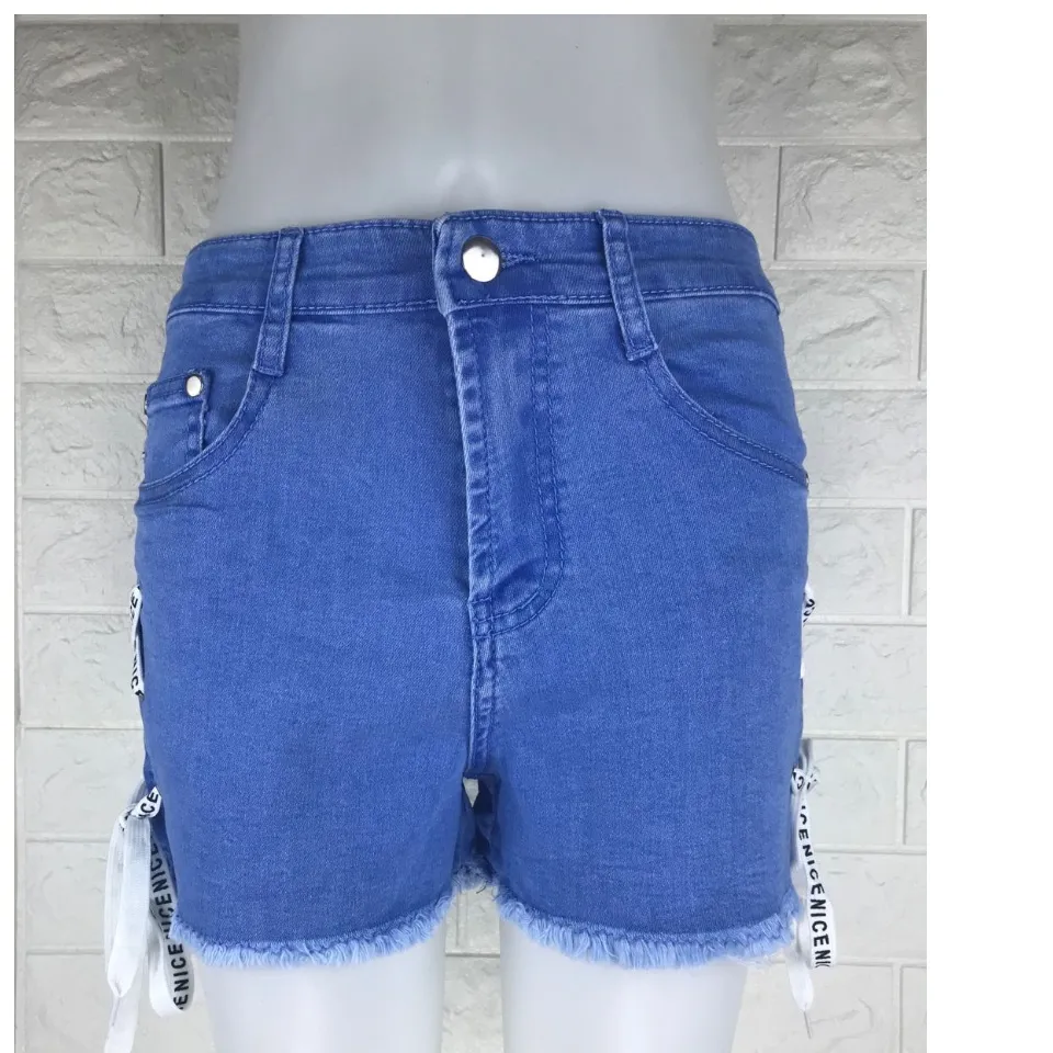 Men Jeans Shorts Denim Half Pants Wide Leg Straight Distressed Pocket  Summer | eBay