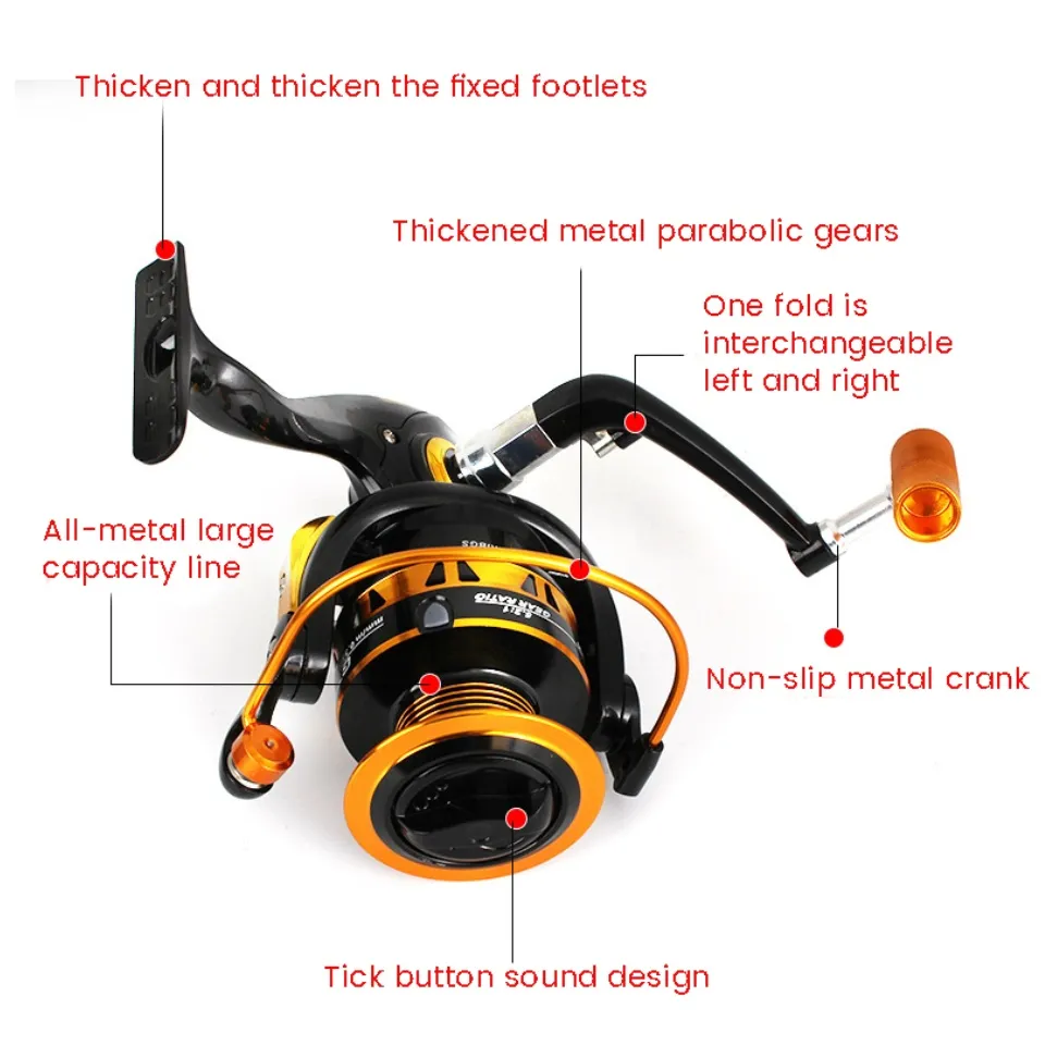 GT 500 Mesin Pancing Metal Fishing Reel Ultralight Reel Ultra