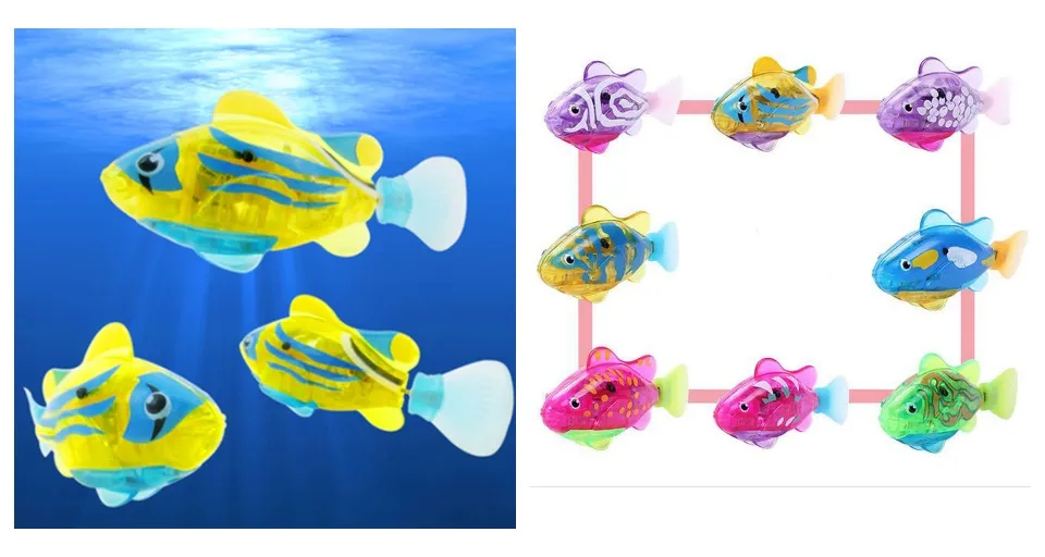 Mainan Ikan Elektrik Fish Tank Warna Random Pc Automatic Swim