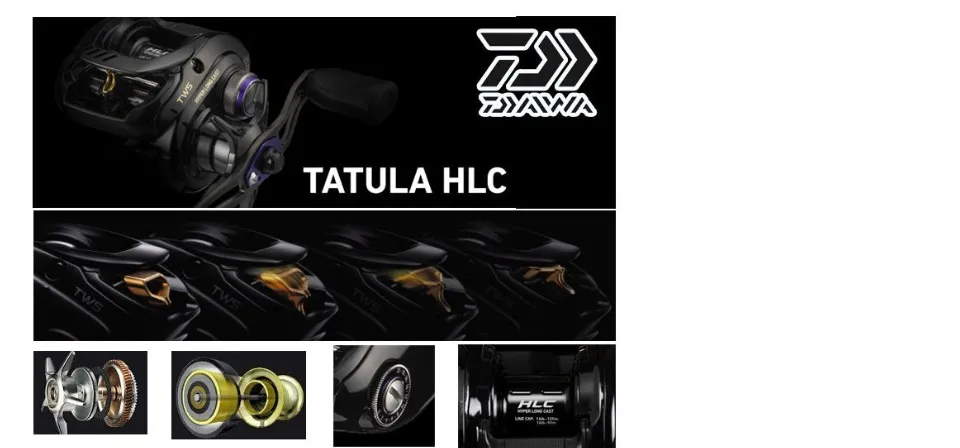 Daiwa TATULA HLC 7.3L-TW Left Handle Bait Casting Reel Used Japan