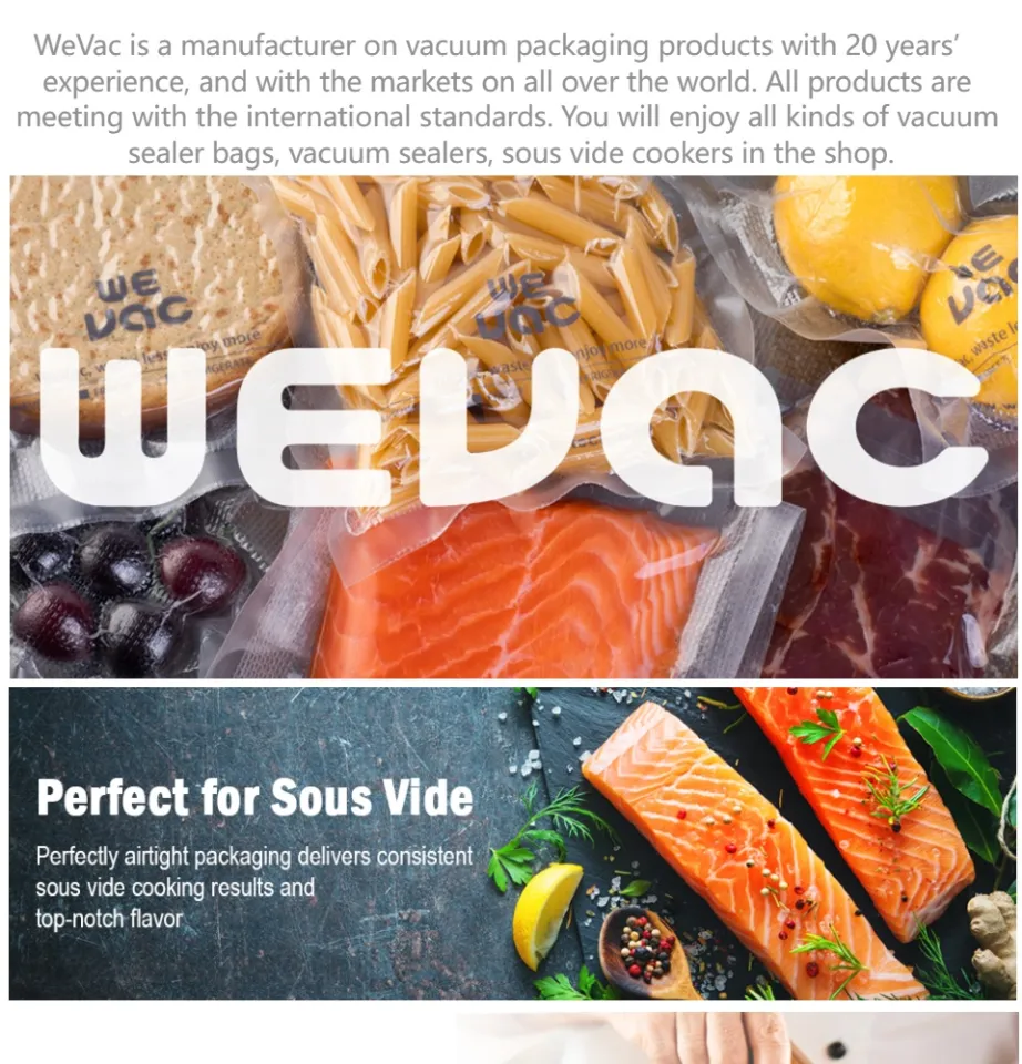 Vacuum Sealer Bags Black and clear Food Storage Bags Heat Seal