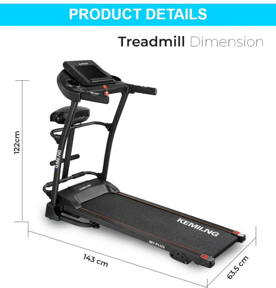 KEMILNG M7 PLUS New Treadmill Multifunction Foldable Easy Installment Fitness Machine Exercise Treadmill Running Exercise Lazada PH