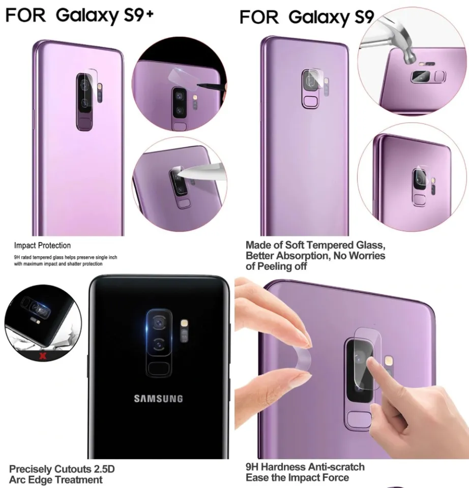 Samsung Galaxy S9 S9 Plus Camera Lens Tempered Glass Protector
