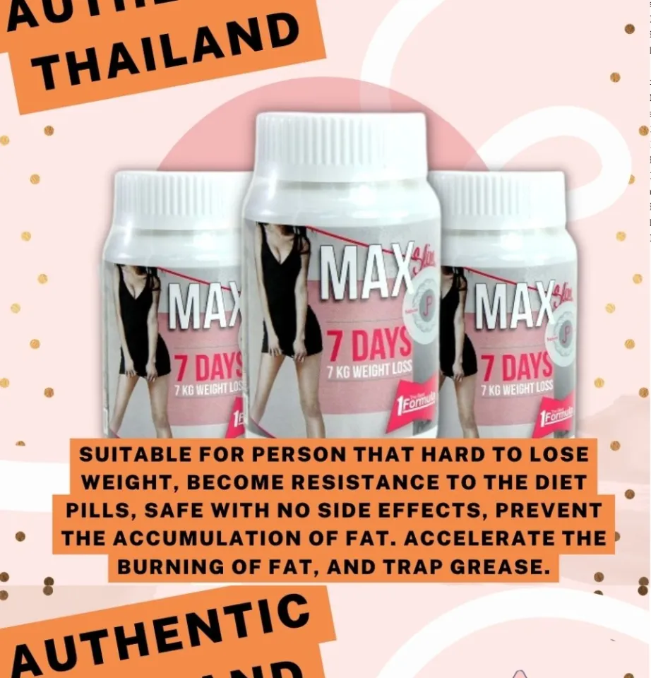 Original Max Slim 7 Days Diet Slimming Capsule Thailand s Best