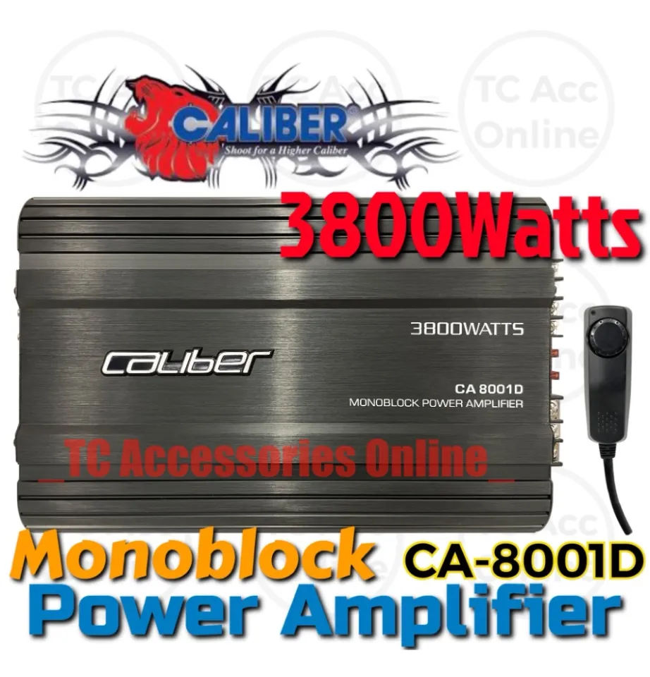 CALIBER Monoblock Amp 3800Watts CH Channel Car Power Amp