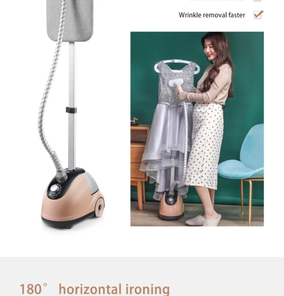 Woman Ironing Green Shirt Handheld Garment Steamer. Vertical Steam Irons  Brushes for Ironing Clothes Generator Stock Image - Image of chore, hanger:  238110979