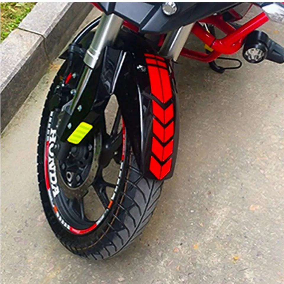 Motorcycle Front Fender Arrow Sticker Decoration Warning