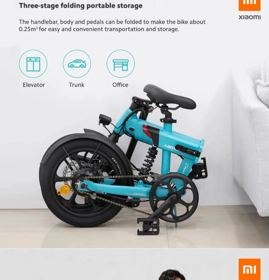 HIMO Z16 Rear Suspension Foldable Electric Bike 80KM range