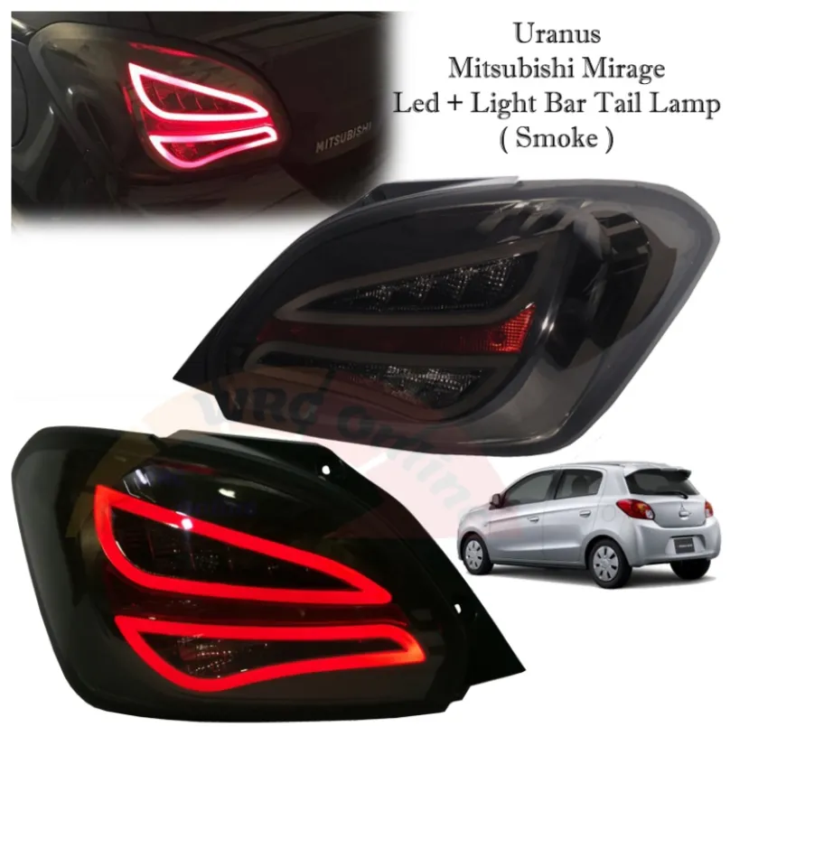URANUS「Mirage」 シド fuzzy knot Uranus Mitsubishi Mirage Led + Light Bar Tail Lamp ( Smoke