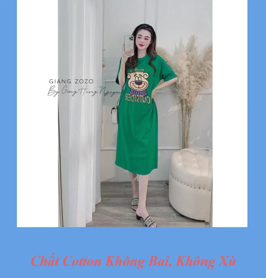 Váy Suông - Đầm Suông OUTSIDE From Rộng Dáng Dài 1m08 Chất Cotton Hàng Đẹp  Bán Shop | Lazada.vn
