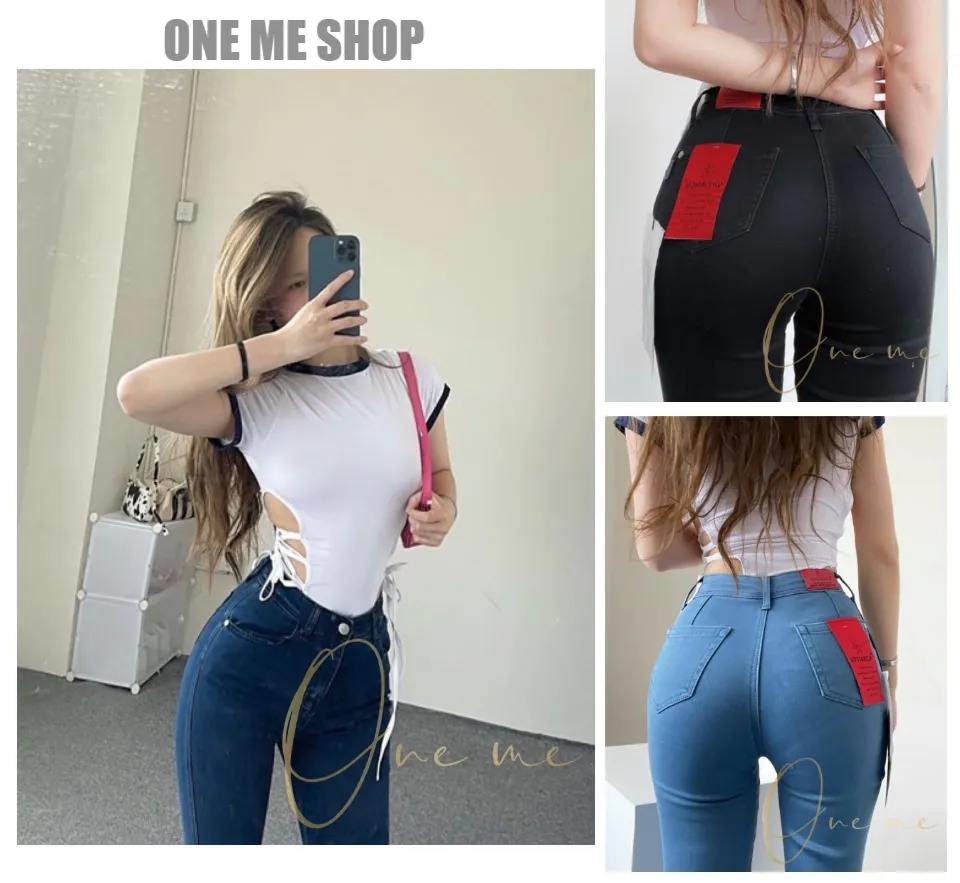 ONEME#COD 5 Colors High Waist Pants For Women Denim Pants Skinny Jeans  Stretchable Korean Pants Plus Size