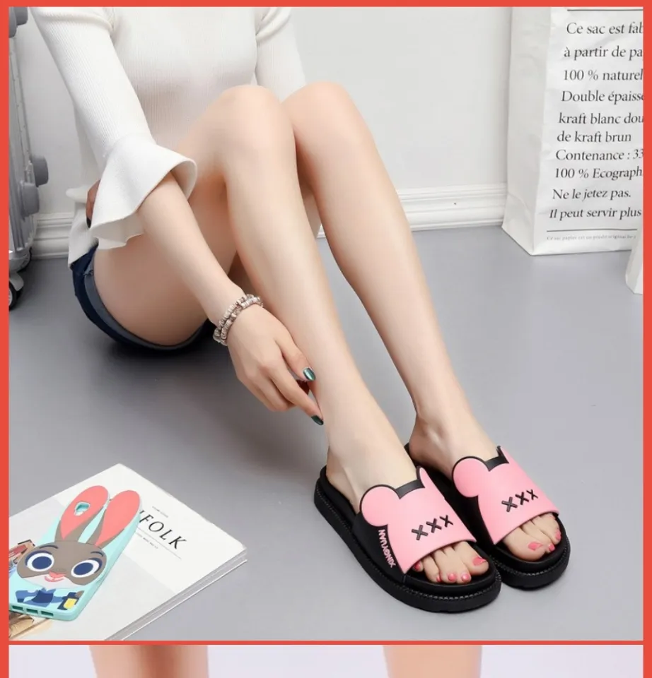 FRIMO Malaysia - Bear XXX Sandal High Heel Kasut Tinggi Slipper Shoe Lawa  Women Cute For Women