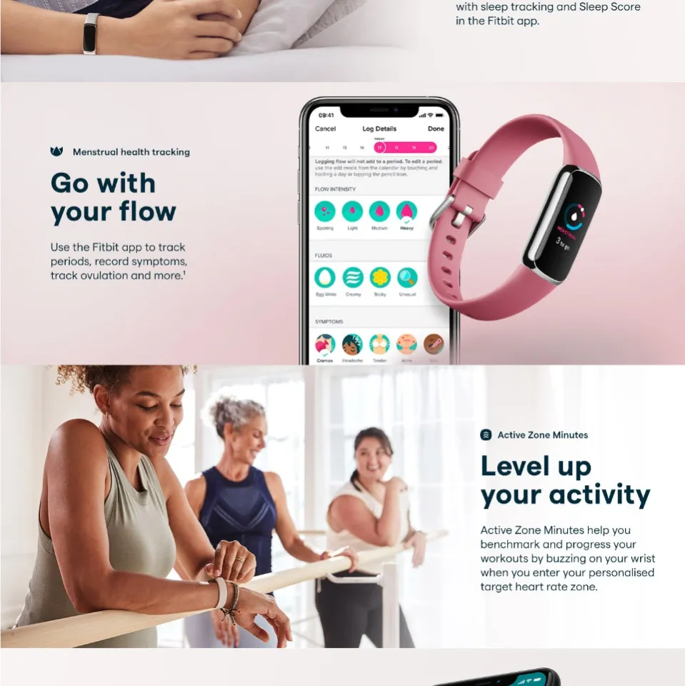 Fitbit Luxe Fitness and Wellness Tracker with Stress Management