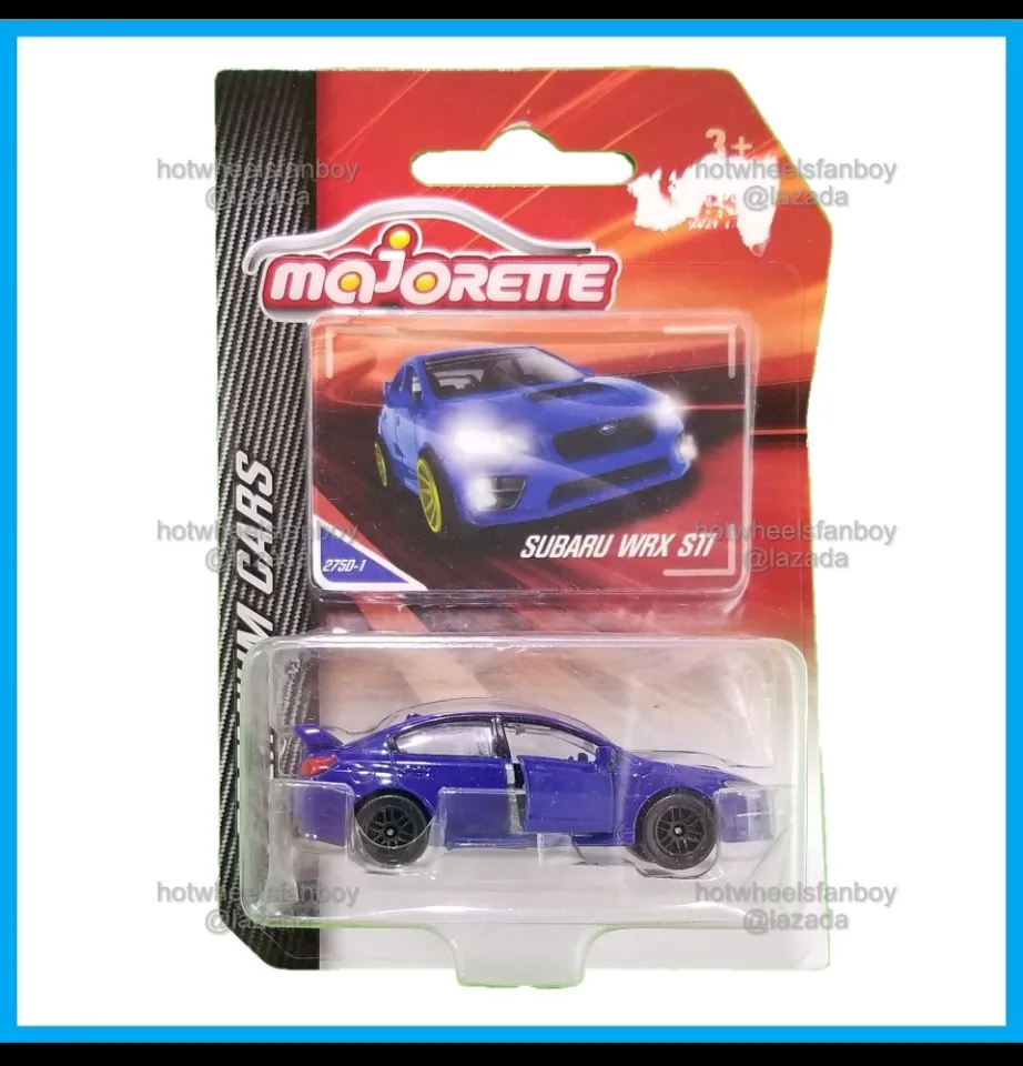 Majorette Subaru WRX STI MJR Premium Cars Solid Blue Rally Car