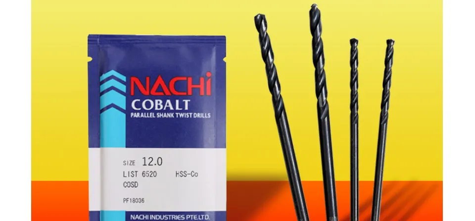 NACHI (Japan) Cobalt Parallel Shank Drill Bits *1 Piece NACHI (Japan) Cobalt Parallel Shank Drill Bits *1 Piece