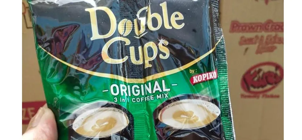 Carbs in Double Cups Kopiko 3 in 1 Coffee Mix, Original