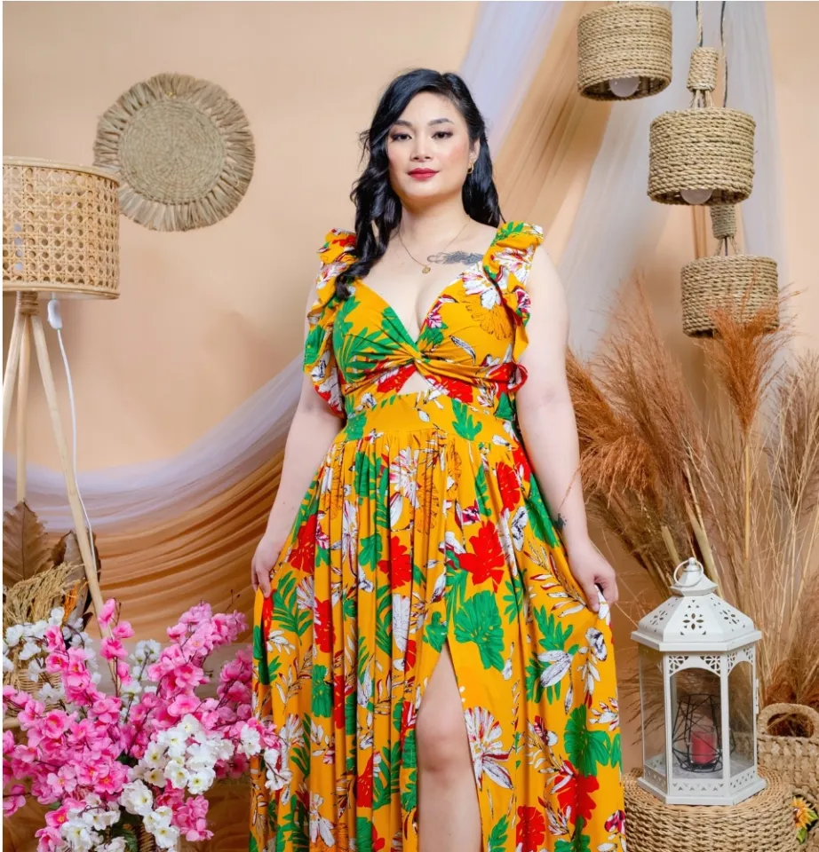 Plus size summer store maxi dresses sale