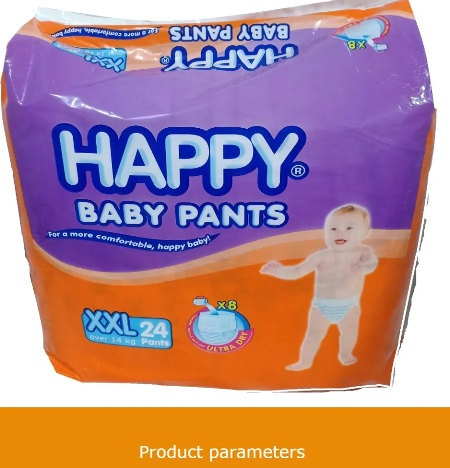 Disposable Diaper Happy Baby Pants XXL 24s Comfortable Baby