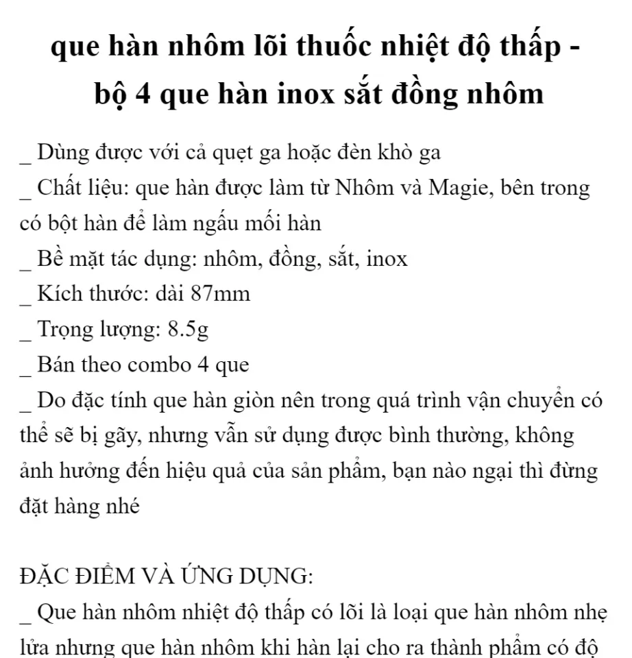 Các tiêu chuẩn kỹ thuật và phân loại que hàn