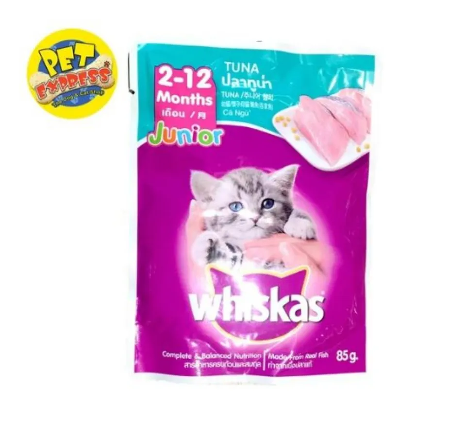 Whiskas Kitten Tuna Wet Cat Food in Pouch 85g (12 pouches) Lazada PH