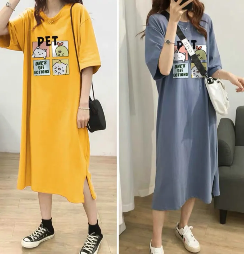Váy Đầm Suông Dáng Rộng Họa Tiết Thêu Thời Trang Nữ | Shopee Việt Nam