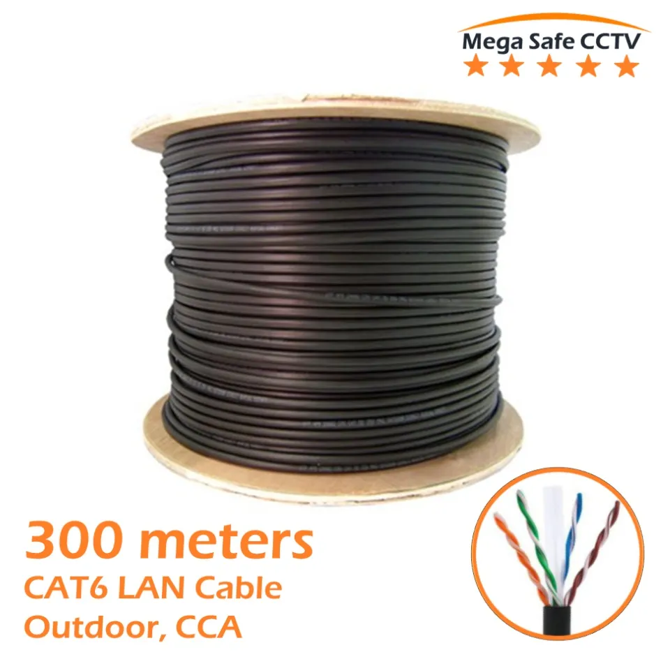 300m CAT6 CCA Copper Coated Aluminum Outdoor UTP LAN Cable Network