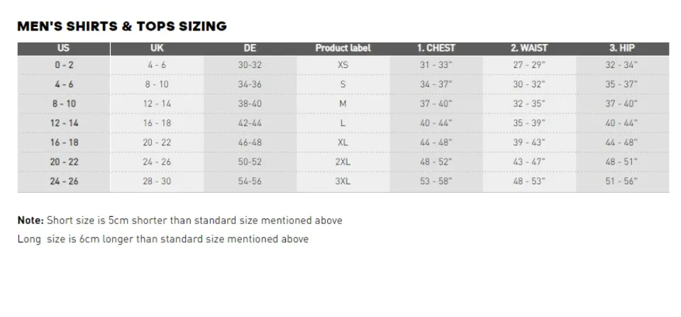 Adidas techfit cheap size chart