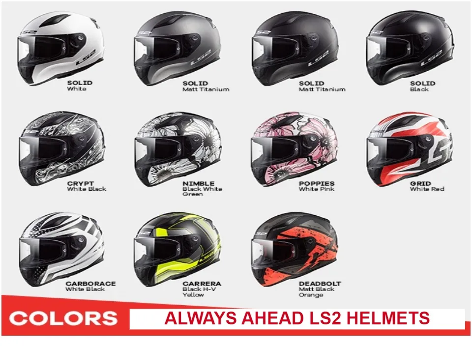 LS2 FF353 Rapid Glossy Ghost Helmet with Free Nightview Glasses