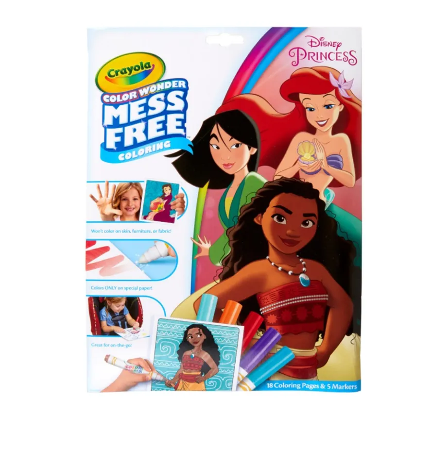 Crayola Color Wonder Mess Free Princess Coloring Pages Markers
