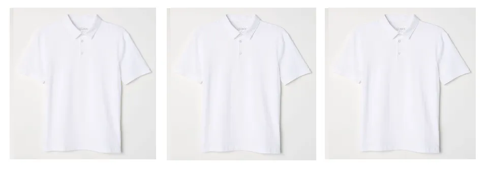 polo shirt white plain