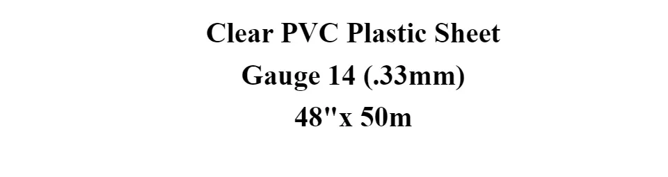 Transparent Plastic Cover Roll Gauge 5 (48x50m / roll) Plastic